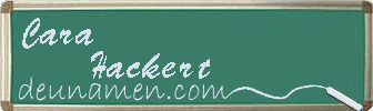 Cara Hackert Visitenkarte
